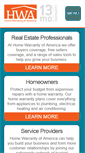 Mobile Screenshot of hwahomewarranty.com